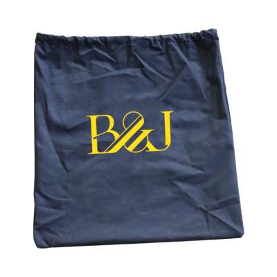 Custom logo printed satin drawstring bags for hair packaging