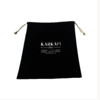 Wholesale custom logo printing velvet hair extension packaging bag, velvet bag for hair extension