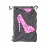 Wholesale fancy custom printed velvet drawstring shoe dust bag